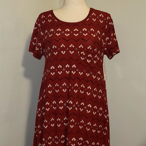 NWT- LuLaRoe Carly Hi-Lo Swing Dress - Size Small - Picture 2 of 6